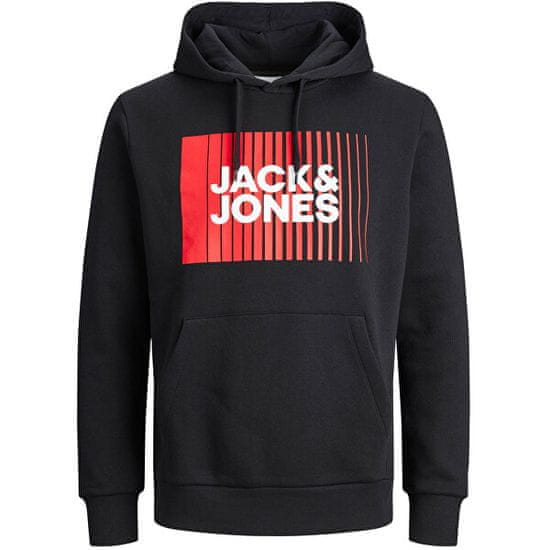 Jack&Jones Plus Pánska mikina JJECORP Regular Fit 12236806 Black