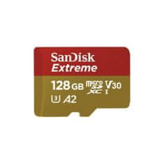 SanDisk Extreme/micro SDXC/128GB/190MBps/UHS-I U3/Class 10/+ Adaptér