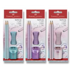 Faber-Castell Grafitová ceruzka Sparkle - perleťové odtiene set 4 ks, mix farieb