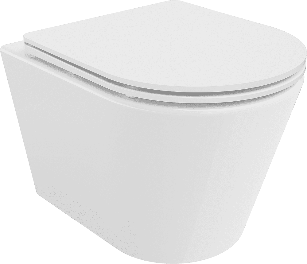Mexen Rico závesné wc rimless s toaletným Slim sedátkom z duroplastu, biela - 30720300