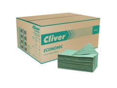 sarcia.eu Cliver Ekologický, jednovrstvový skladaný uterák, zelený papierový uterák 4000 kusy