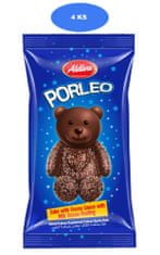 Aldiva Porleo tmavý čokoládový medvedík 50g (4 ks)