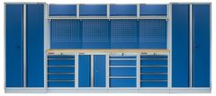 AHProfi Kvalitný PROFI BLUE dielenský nábytok - 4535 x 2000 x 495 mm - MTGS1300AE