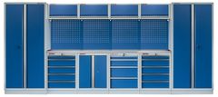 AHProfi Kvalitný PROFI BLUE dielenský nábytok - 4535 x 2000 x 495 mm - MTGS1300AP