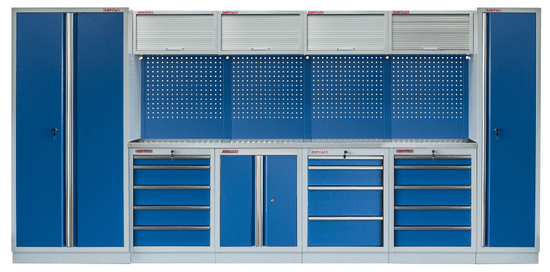 AHProfi Kvalitný PROFI BLUE dielenský nábytok 4235 x 495 x 2000 mm - MTGS1300AQ