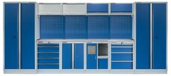 AHProfi Kvalitný PROFI BLUE dielenský nábytok - 4535 x 2000 x 495 mm - MTGS1301AM