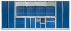AHProfi Kvalitný PROFI BLUEdielenský nábytok - 4535 x 2000 x 495 mm - MTGS1301AQ