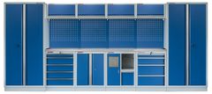 AHProfi Kvalitný PROFI BLUE dielenský nábytok - 4535 x 2000 x 495 mm - MTGS1301AN