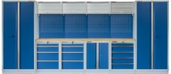 AHProfi Kvalitný PROFI BLUE dielenský nábytok - 4535 x 2000 x 495 mm - MTGS1300A3 Blue