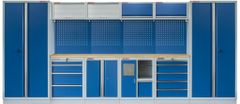 AHProfi Kvalitný PROFI BLUE dielenský nábytok - 4535 x 2000 x 495 mm - MTGS1301AD