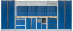 AHProfi Kvalitný PROFI BLUE dielenský nábytok - 4535 x 2000 x 495 mm - MTGS1301AH Blue