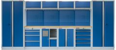 AHProfi Kvalitný PROFI BLUE dielenský nábytok - 4535 x 495 x 2000 mm - MTGS1301AE Blue