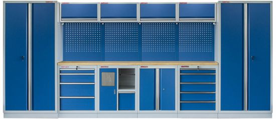 AHProfi Kvalitný PROFI BLUE dielenský nábytok - 4535 x 495 x 2000 mm - MTGS1301AE