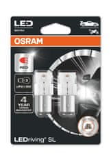 Osram OSRAM LED P21 / 5W 7528DRP-02B RED 12V 1,6 / 0,5W BAY15d