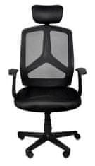 Malatec Kancelárska ergonomická stolička čierna Malatec 8981