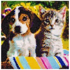Malatec Diamantové maľovanie - Pes a mačka H16215