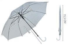 Malatec Dámsky priehľadný dáždnik číry ISO 6600