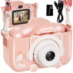 Kruzzel Detský digitálny fotoaparát 16GB Ružový Kruzzel 16951