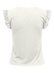 Jacqueline de Yong Dámske tričko JDYDERIN Regular Fit 15297387 Cloud Dancer (Veľkosť M)