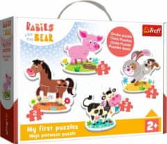 Baby puzzle Na farmě 4v1 - (2,3,4,5 dílků)