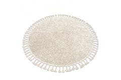 Dywany Łuszczów AKCIA: 120x120 (prúmer) kruh cm Kusový koberec Berber 9000 cream kruh 120x120 (priemer) kruh