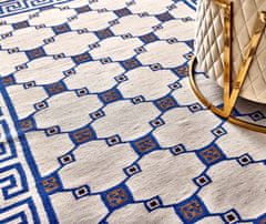 Diamond Carpets Ručne viazaný kusový koberec Geo DESP P82 Silver Blue 80x150