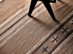Diamond Carpets Ručne viazaný kusový koberec Ginger DESP P83 Brown Cream 80x150