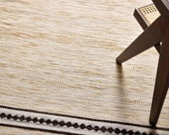 Diamond Carpets Ručne viazaný kusový koberec Biscuit DESP HL63 Ivory White 80x150