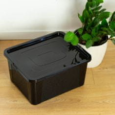 EDANTI Plastový Box S Vekom Multibox 40X33X20 Cm, 20 L Čierny