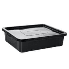 EDANTI Plastový Box S Vekom Multibox 40X33X10 Cm, 10 L, Čierny