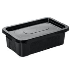 EDANTI Plastový Box S Vekom Multibox 33X20X10 Cm, 4,5 L Čierny