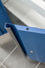 AHProfi Celokovová dielenská skrinka PROFI BLUE dvojkrídlová 680x910x458 mm - MTGC1300