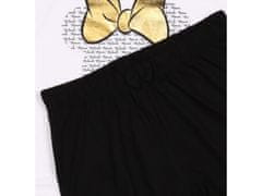 Disney DISNEY Minnie Mouse Dievčenské pyžamo s šortkami, bielo-čierne pyžamo OEKO-TEX 12 let 152 cm