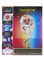 Rainbow High Color bábika - fialové oči