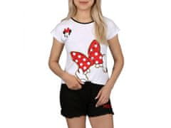 Disney Minnie Mouse Disney Čiernobiele pyžamo s krátkym rukávom, letné pyžamo 10 let 140 cm