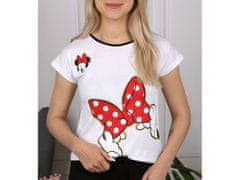 Disney Minnie Mouse Disney Čiernobiele pyžamo s krátkym rukávom, letné pyžamo 10 let 140 cm