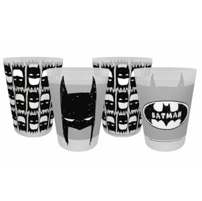 DC Batman Comics Batman Kids poháre 300 ml 4 kusy