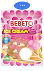 Bebeto  Kyslé želé cukríky Ice cream 80g (2 ks)