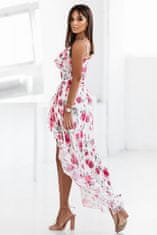 Ivon Dámske kvetované šaty Flowers ružovo-biela 36
