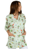 Košeľa dámska zdravotná EVA - vzor lienky v zelenej farbe 60/170