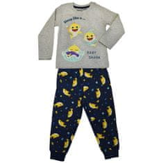 Eplusm Chlapčenské bavlnené pyžamo "Baby Shark" sivá 116 / 5–6 rokov Sivá