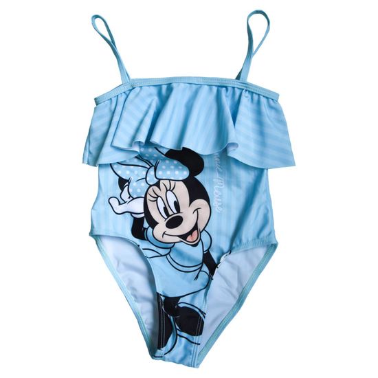 Eplusm Dievčenské jednodielne plavky "Minnie Mouse" modrá