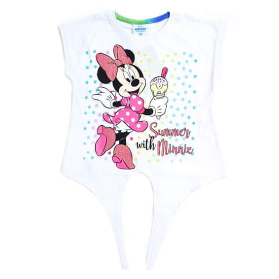 Eplusm Dievčenské tričko "Minnie Mouse" biela