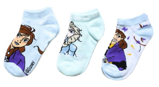 SETINO Dievčenské členkové ponožky Anna Frozen 3 ks