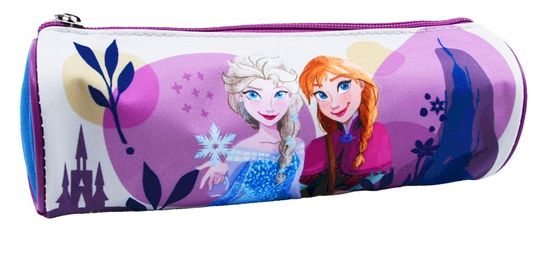 EUROSWAN Dievčenský peračník puzdro valec Anna a Elsa Frozen