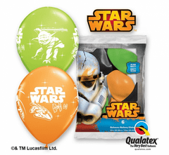 GoDan Latexové balóny Star Wars Darth Vader & Yoda - 6 ks
