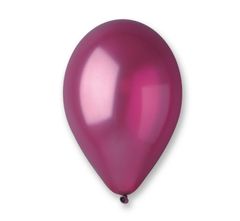 GoDan Latexový balón Metalizovaný 10" / 25 cm - bordová