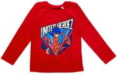 Eplusm Dievčenské tričko s dlhým rukávom United Miraculous Červená 140 / 9–10 rokov