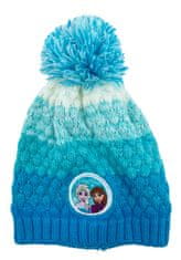 Eplusm Dievčenská čiapka s brmbolcom Frozen 54 cm Modrá
