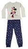 Eplusm Dievčenské bavlnené pyžamo Minnie mouse Stars Sivá 110 / 4–5 rokov